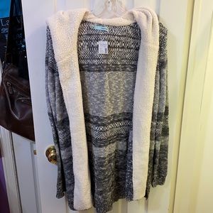 Maurices cardigan with hood